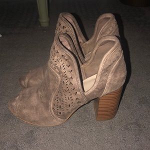 Open toe booties! brand- fergalicious